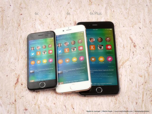 iPhone 6c/6s/6s Plus 三箭齐发概念渲染图