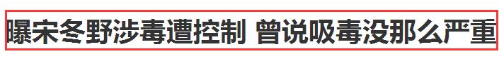 宋冬野涉毒犯的错比李晨约炮严重不止百倍！