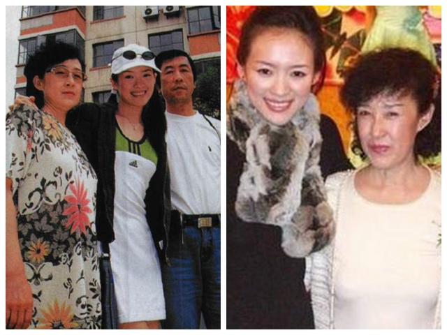 38岁章子怡全家近照，67岁妈为亿万富翁，待继女尽显母女情深