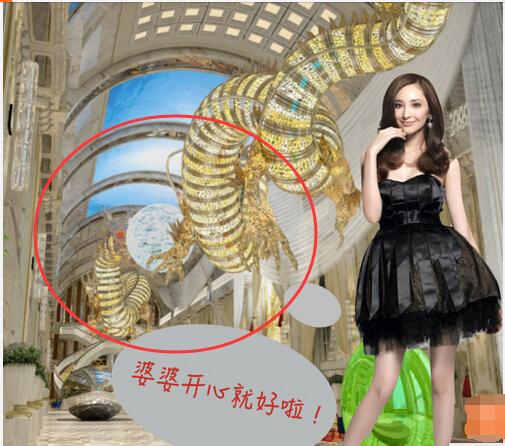 吴佩慈花10亿买两条巨龙送婆婆 网友：有这身家还用嫁豪门？