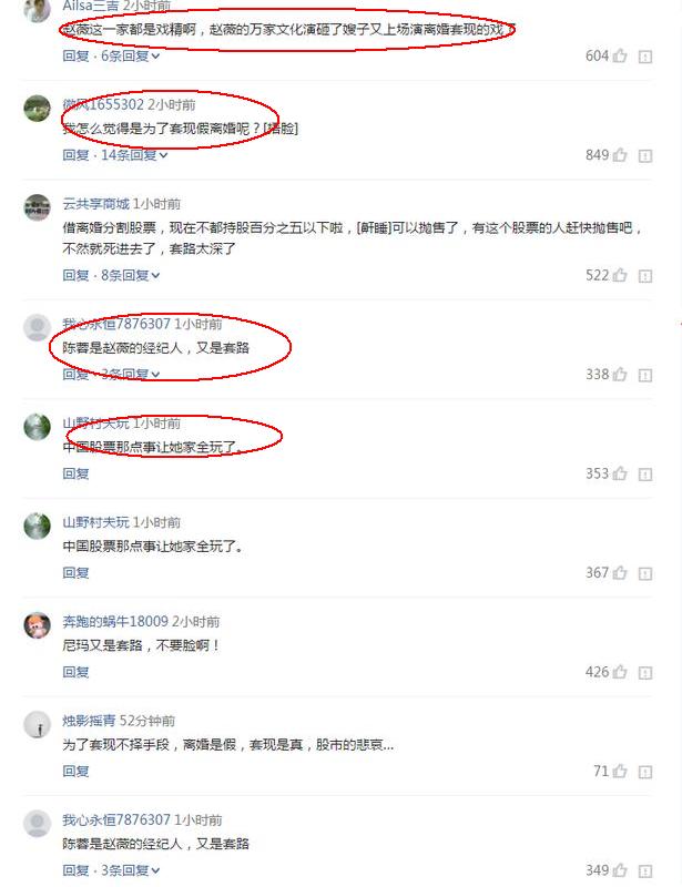 赵薇哥哥离婚嫂子拿走5.2亿？网友评论直接戳穿真相，果然有猫腻