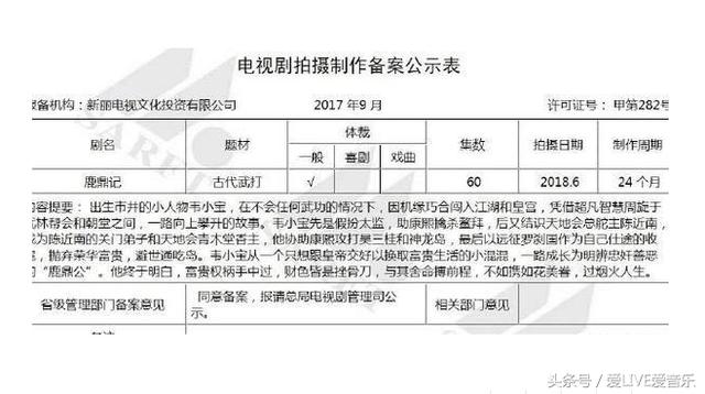 《鹿鼎记》又翻拍张一山当主角，网友：7个老婆都帮你选好了！