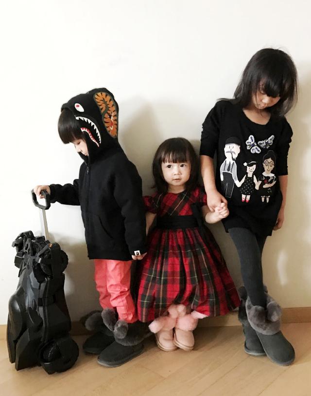陈浩民家4个漂亮宝宝像套娃，基因超强！但颜值担当一定是老三~