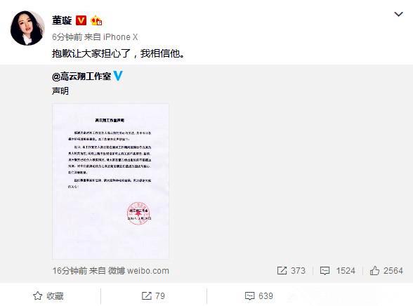 高云翔涉嫌性侵上外国报纸，董璇发文支持丈夫，那女子是天仙吗？