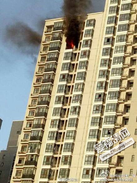 【图】郑州夫妻吵架引爆燃气 整个楼往下掉玻璃十分惊险（组图）