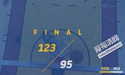 2017年12月4日NBA勇士vs热火全场录像视频回放 四巨头77分勇士123-95热火